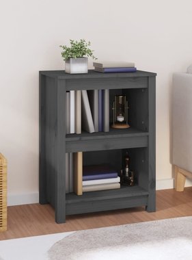 VidaXL Boekenkast 50x35x68 cm massief grenenhout grijs