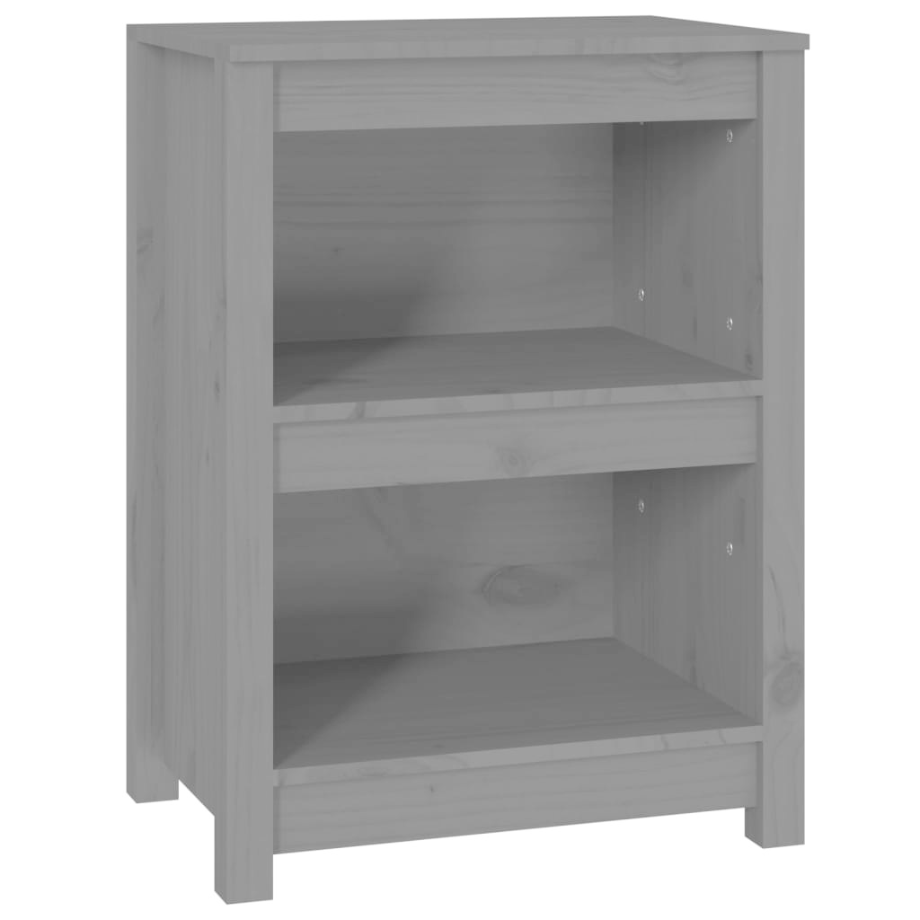 VidaXL Boekenkast 50x35x68 cm massief grenenhout grijs