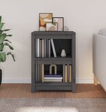 VidaXL Boekenkast 50x35x68 cm massief grenenhout grijs