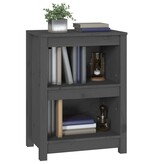 VidaXL Boekenkast 50x35x68 cm massief grenenhout grijs