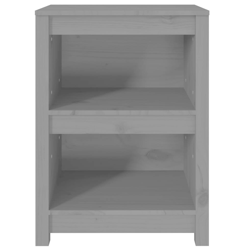 VidaXL Boekenkast 50x35x68 cm massief grenenhout grijs