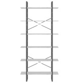 VidaXL Hoge kast 100x30x210 cm bewerkt hout grijs sonoma eikenkleurig
