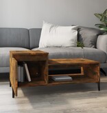 VidaXL Salontafel 100x50x45 cm bewerkt hout gerookt eikenkleurig