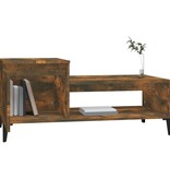 VidaXL Salontafel 100x50x45 cm bewerkt hout gerookt eikenkleurig