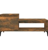 VidaXL Salontafel 100x50x45 cm bewerkt hout gerookt eikenkleurig