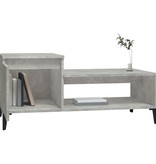 VidaXL Salontafel 100x50x45 cm bewerkt hout betongrijs