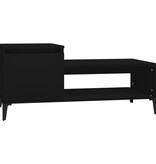 VidaXL Salontafel 100x50x45 cm bewerkt hout zwart