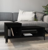 VidaXL Salontafel 100x50x45 cm bewerkt hout zwart
