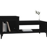 VidaXL Salontafel 100x50x45 cm bewerkt hout zwart