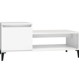 VidaXL Salontafel 100x50x45 cm bewerkt hout wit