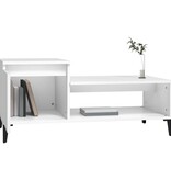VidaXL Salontafel 100x50x45 cm bewerkt hout wit