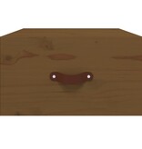 VidaXL Nachtkastje wandgemonteerd 40x29,5x22 cm honingbruin