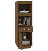 VidaXL Hoge kast 34x40x108,5 cm massief grenenhout honingbruin
