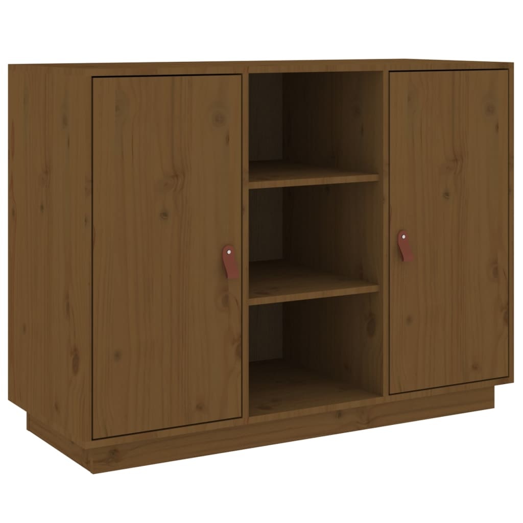 VidaXL Dressoir 100x40x75 cm massief grenenhout honingbruin