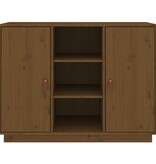 VidaXL Dressoir 100x40x75 cm massief grenenhout honingbruin
