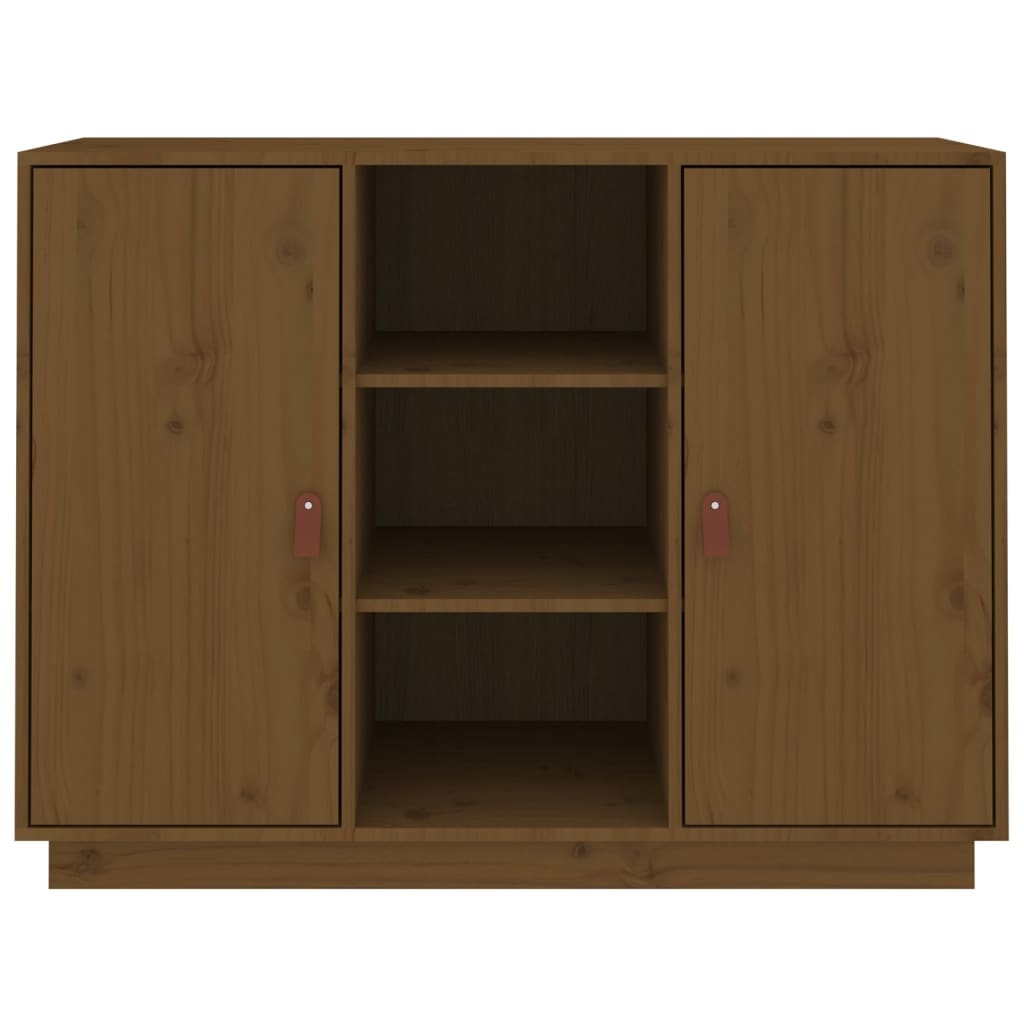 VidaXL Dressoir 100x40x75 cm massief grenenhout honingbruin