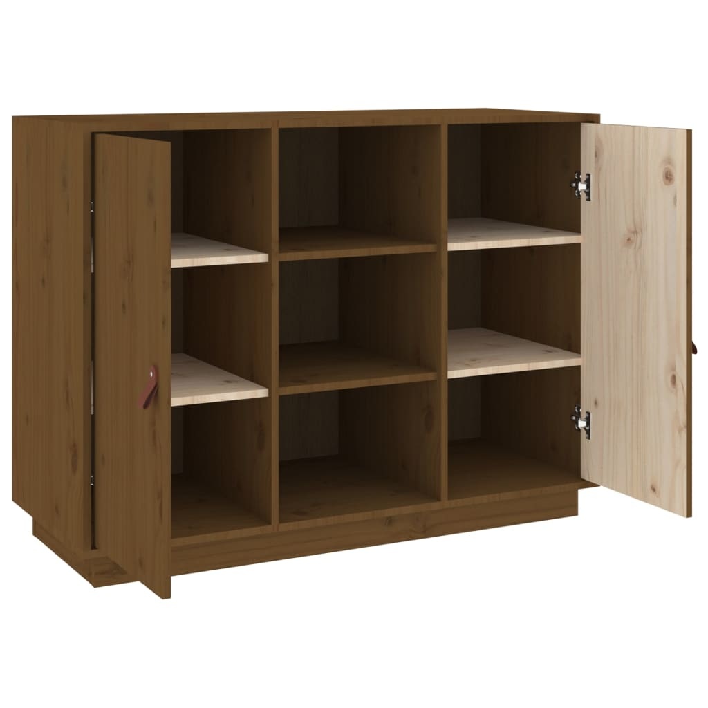 VidaXL Dressoir 100x40x75 cm massief grenenhout honingbruin