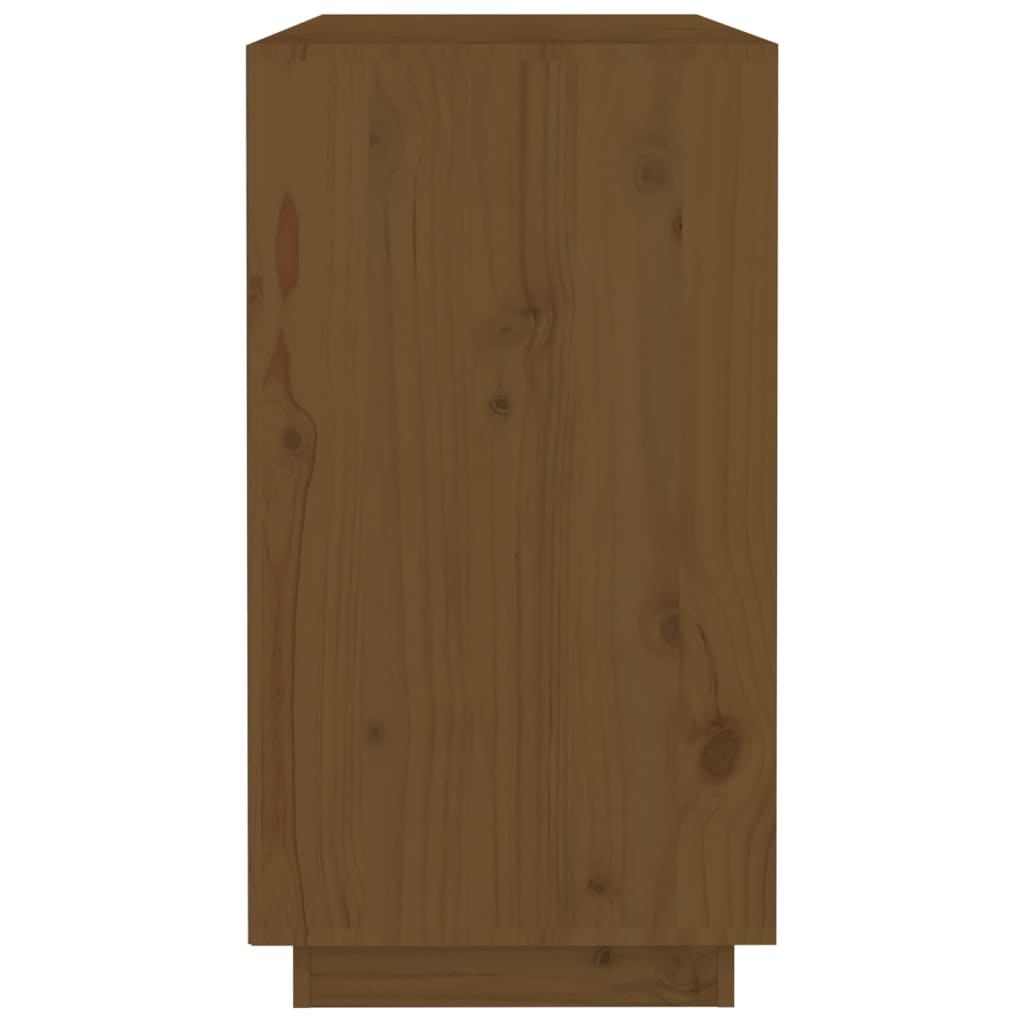 VidaXL Dressoir 100x40x75 cm massief grenenhout honingbruin