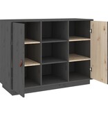 VidaXL Dressoir 100x40x75 cm massief grenenhout grijs