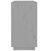 VidaXL Dressoir 100x40x75 cm massief grenenhout grijs