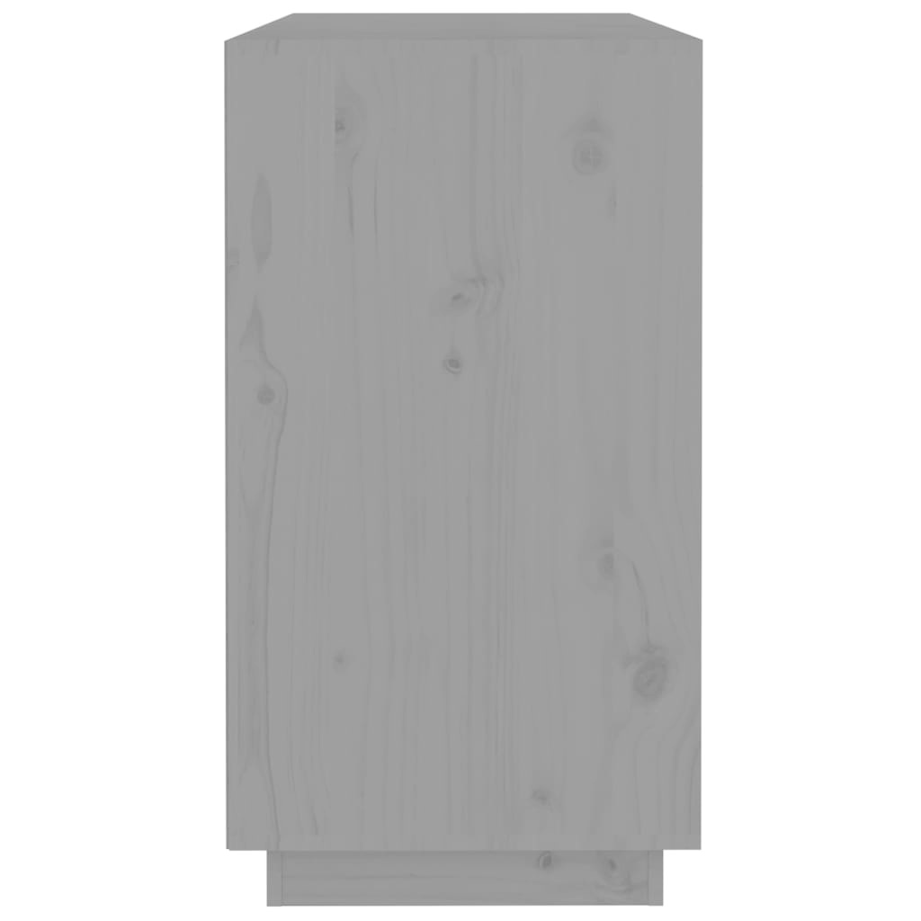 VidaXL Dressoir 100x40x75 cm massief grenenhout grijs
