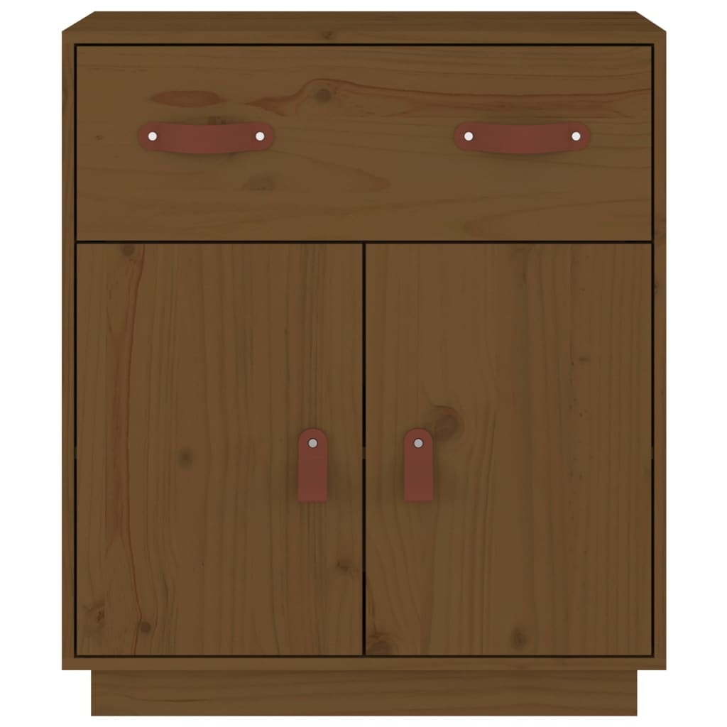VidaXL Dressoir 65,5x40x75 cm massief grenenhout honingbruin