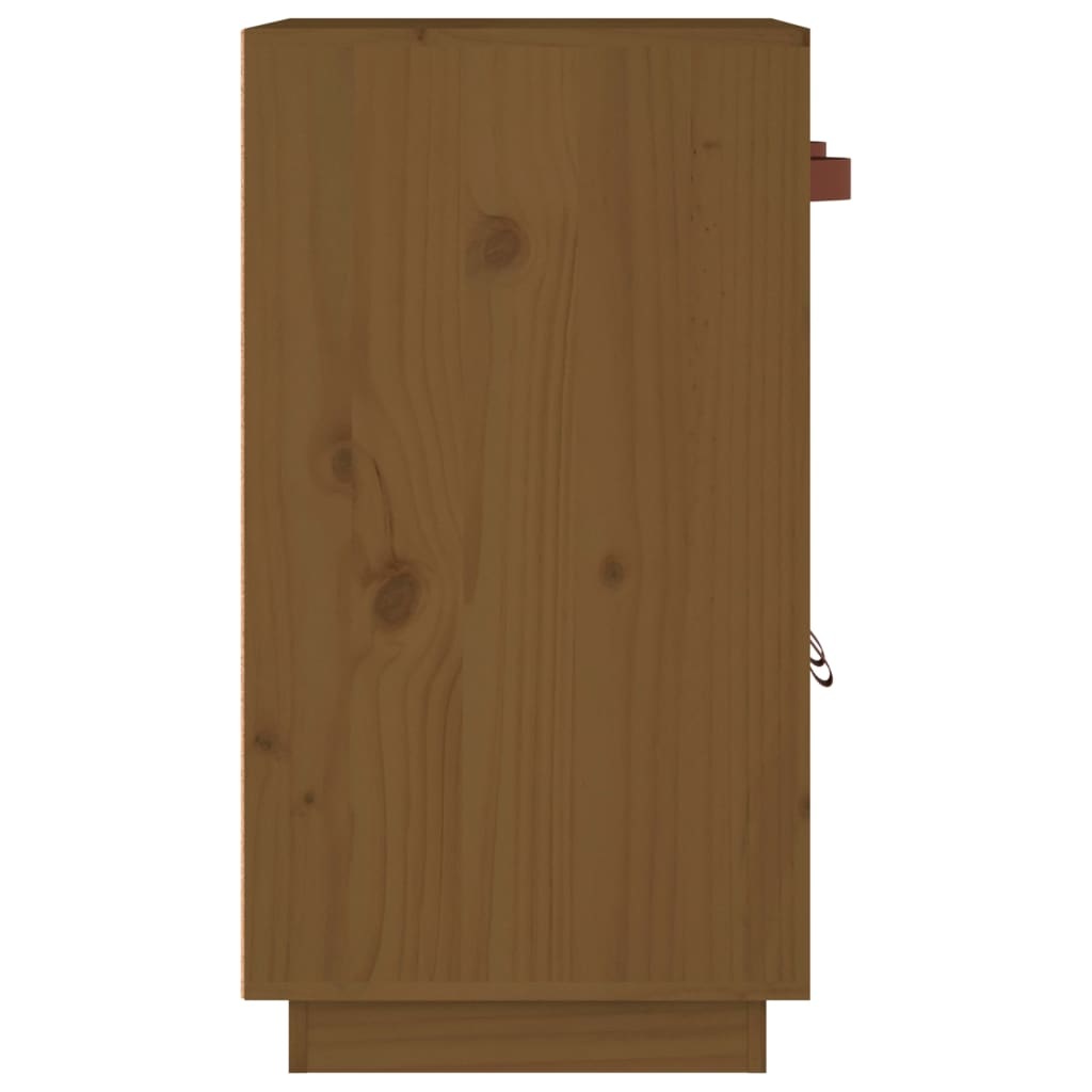 VidaXL Dressoir 65,5x40x75 cm massief grenenhout honingbruin
