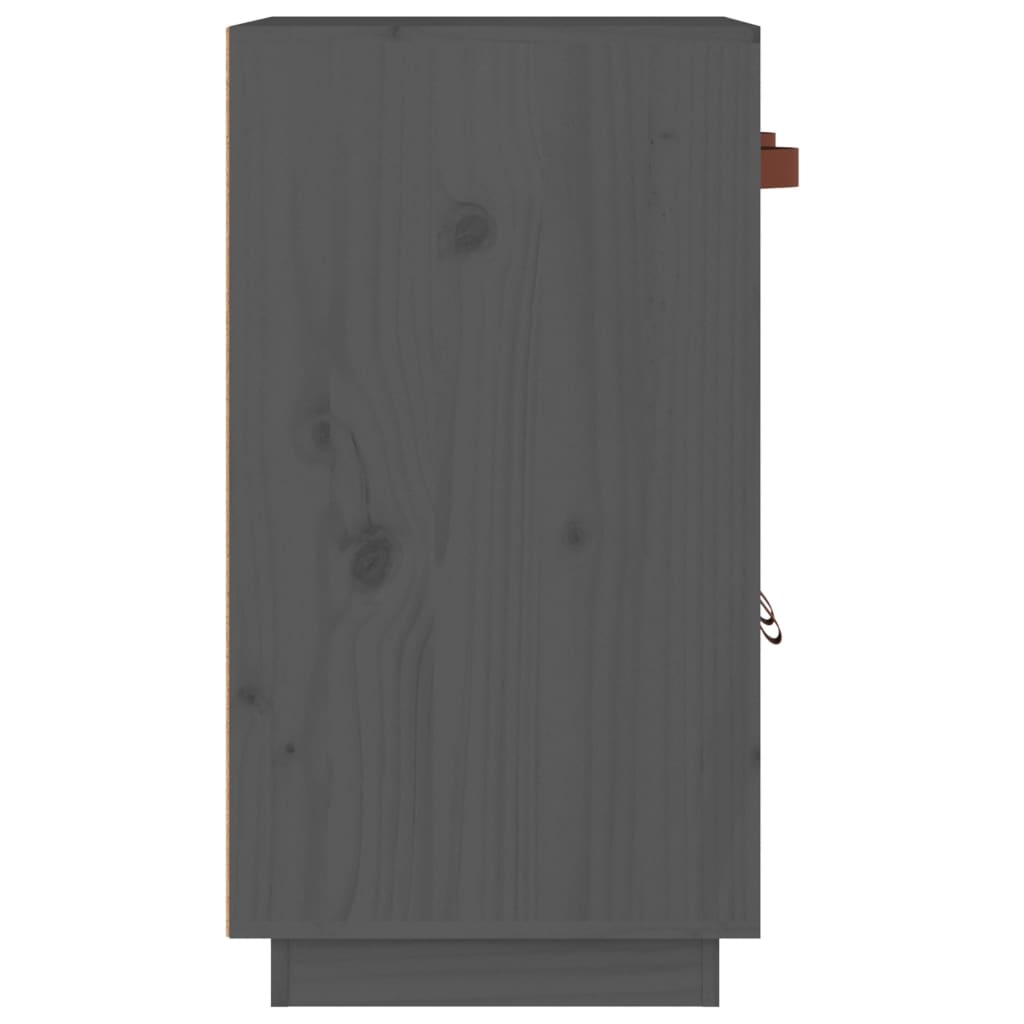 VidaXL Dressoir 65,5x40x75 cm massief grenenhout grijs