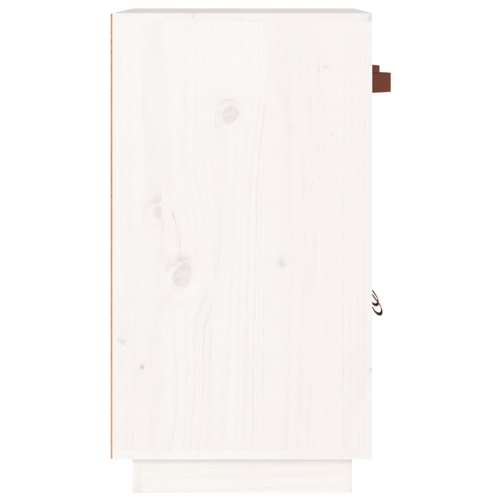 VidaXL Dressoir 65,5x40x75 cm massief grenenhout wit