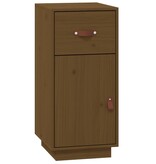 VidaXL Dressoir 34x40x75 cm massief grenenhout honingbruin