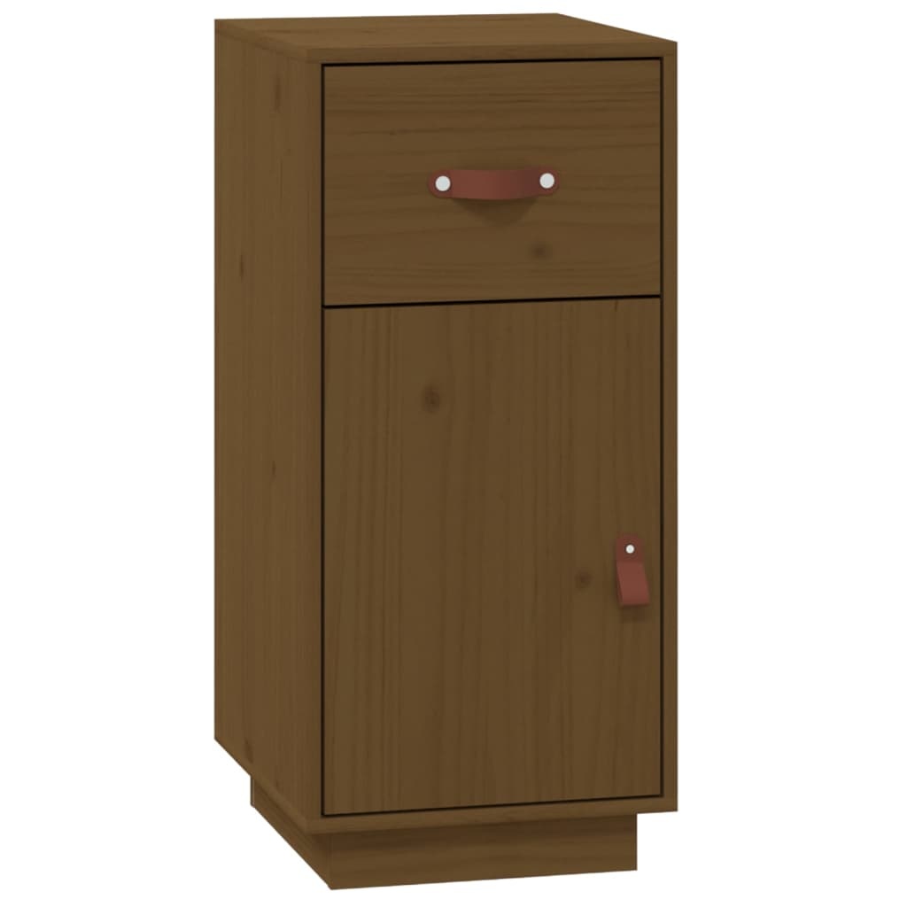 VidaXL Dressoir 34x40x75 cm massief grenenhout honingbruin