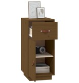VidaXL Dressoir 34x40x75 cm massief grenenhout honingbruin