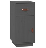 VidaXL Dressoir 34x40x75 cm massief grenenhout grijs