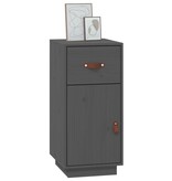 VidaXL Dressoir 34x40x75 cm massief grenenhout grijs