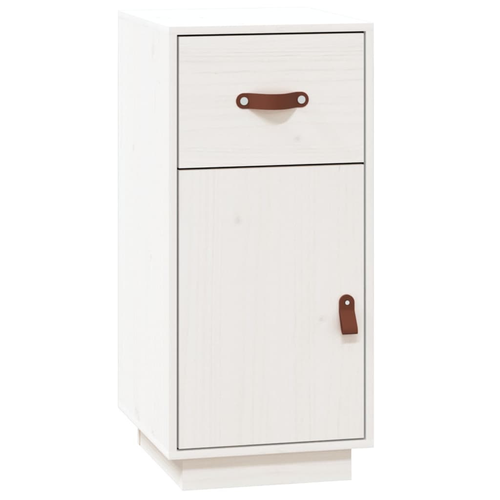 VidaXL Dressoir 34x40x75 cm massief grenenhout wit