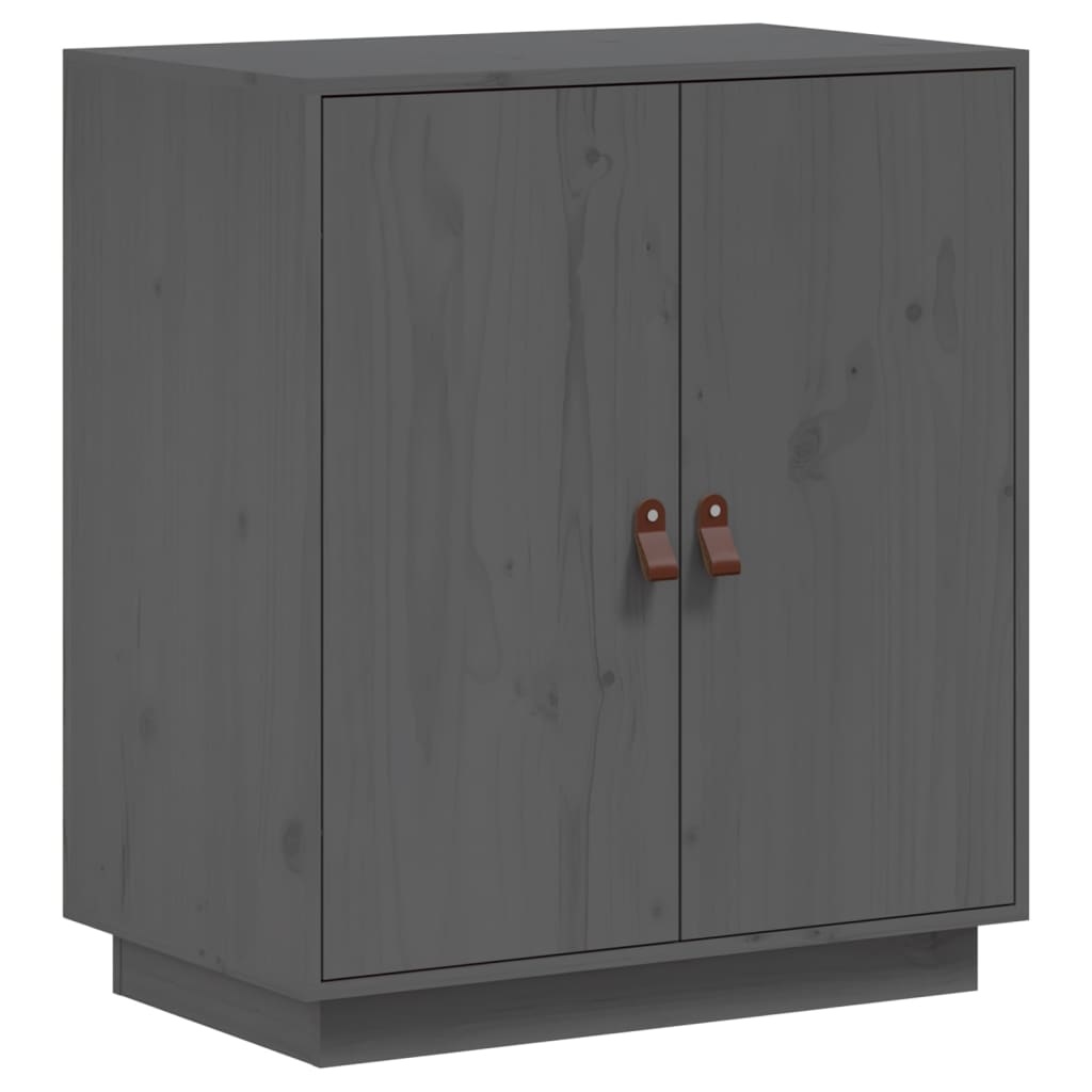 VidaXL Dressoir 65,5x40x75 cm massief grenenhout grijs