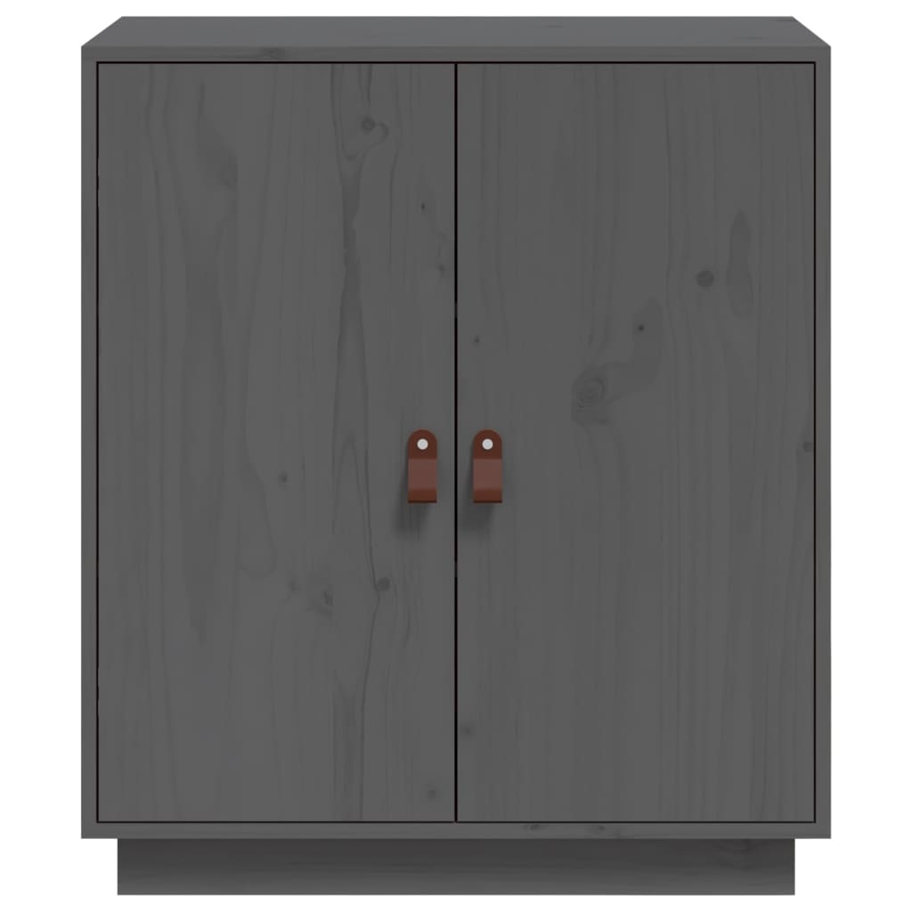 VidaXL Dressoir 65,5x40x75 cm massief grenenhout grijs