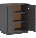 VidaXL Dressoir 65,5x40x75 cm massief grenenhout grijs