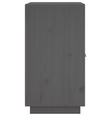 VidaXL Dressoir 65,5x40x75 cm massief grenenhout grijs