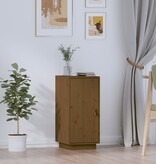 VidaXL Dressoir 34x40x75 cm massief grenenhout honingbruin