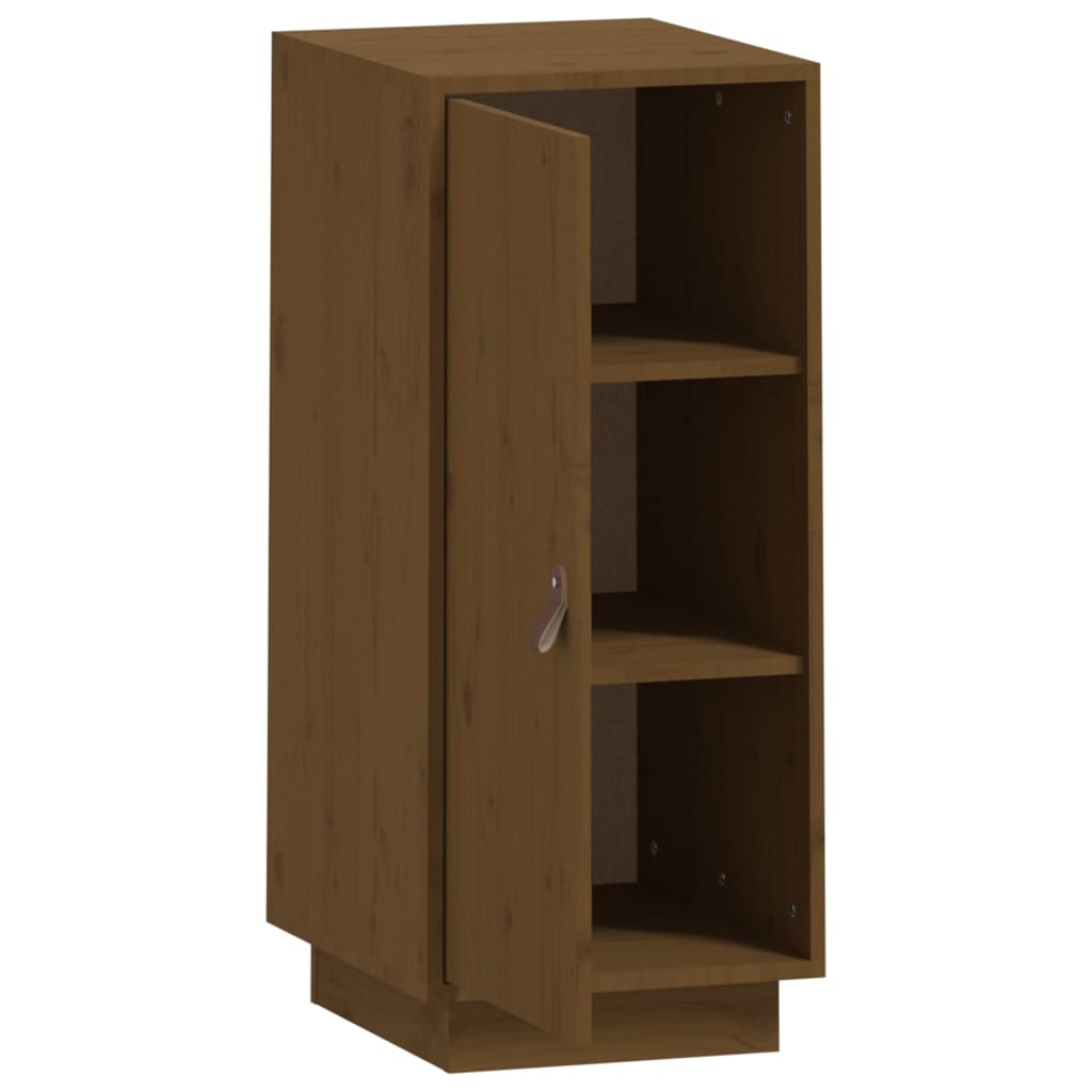 VidaXL Dressoir 34x40x75 cm massief grenenhout honingbruin