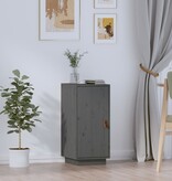 VidaXL Dressoir 34x40x75 cm massief grenenhout grijs