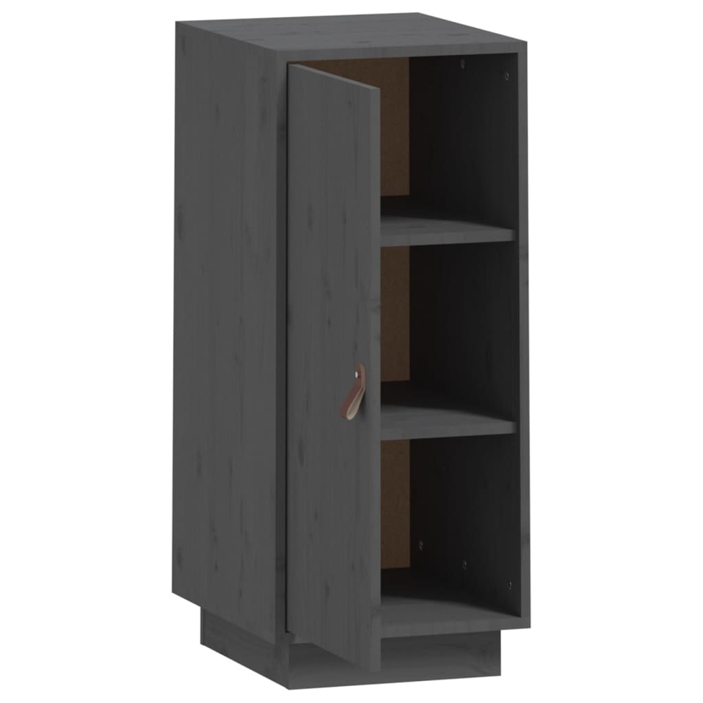 VidaXL Dressoir 34x40x75 cm massief grenenhout grijs