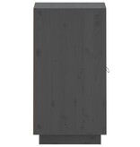 VidaXL Dressoir 34x40x75 cm massief grenenhout grijs
