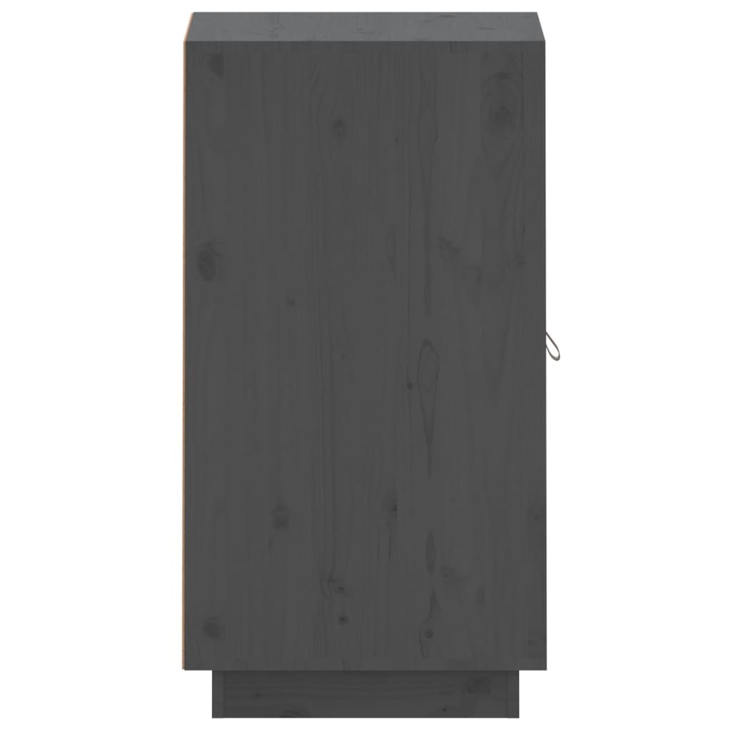 VidaXL Dressoir 34x40x75 cm massief grenenhout grijs