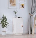 VidaXL Dressoir 34x40x75 cm massief grenenhout wit