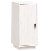 VidaXL Dressoir 34x40x75 cm massief grenenhout wit
