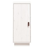 VidaXL Dressoir 34x40x75 cm massief grenenhout wit