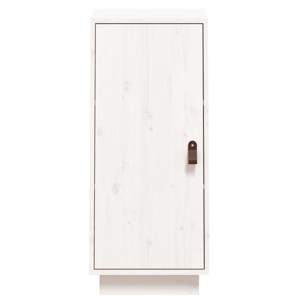 VidaXL Dressoir 34x40x75 cm massief grenenhout wit