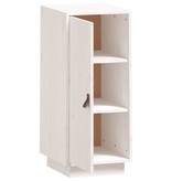 VidaXL Dressoir 34x40x75 cm massief grenenhout wit